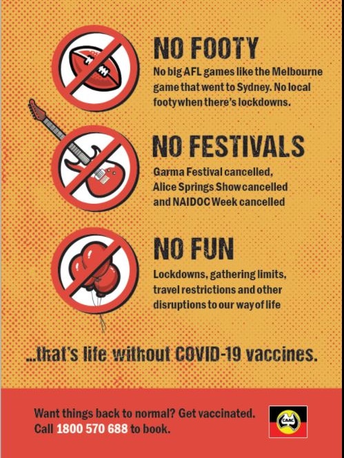 A poster distributed on Facebook explains why people should get vaccinated