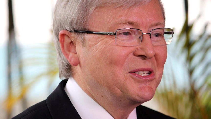 Kevin Rudd speaks about the termination of the carbon tax.