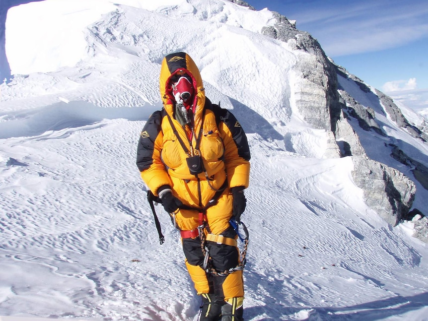 Australian climber Lincoln Hall after summiting Mount Everest, May 25 2006.