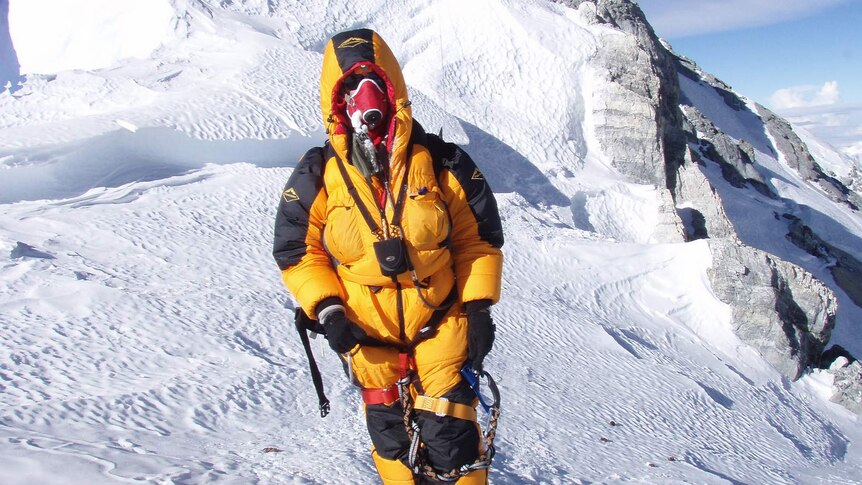 Australian climber Lincoln Hall after summiting Mount Everest, May 25 2006.