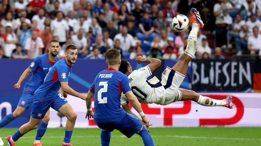Jude Bellingham's overhead kick against Slovakia