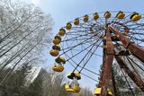 A Ferris wheel in the ghost city of Prypyat near Chernobyl Nuclear Power Plant.