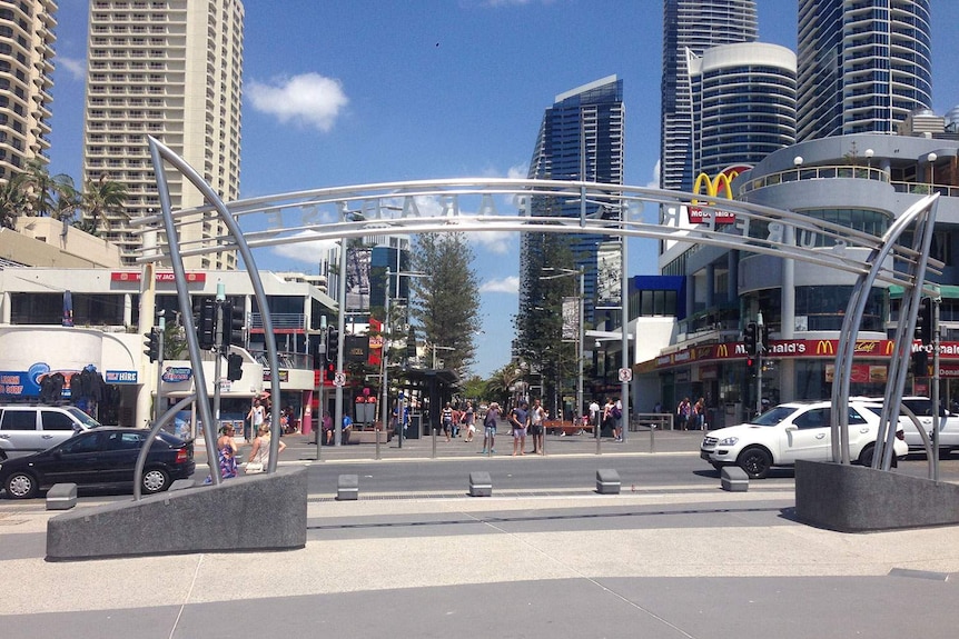 Cavill Avenue mall at Surfers Paradise on Qld's Gold Coast on the G20 weekend