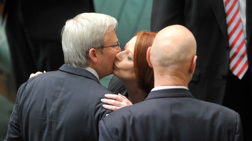 Kevin Rudd and Julia  Gillard