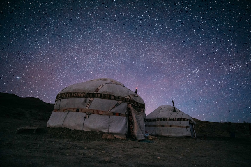 Yurt under the stars