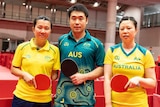 参加2020年东京残奥会的三位华裔乒乓球手：杨倩、马麟和雷丽娜