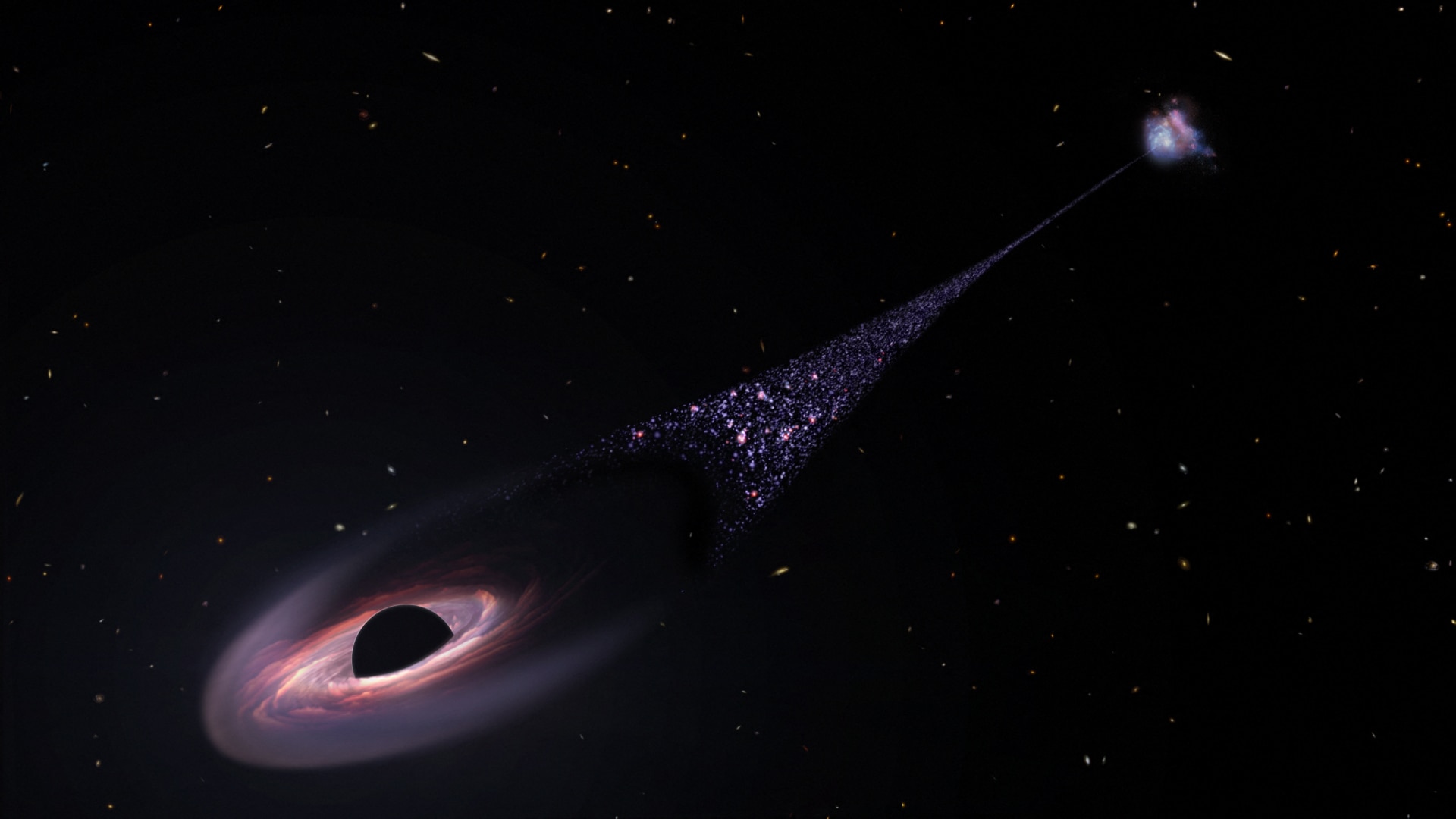 Supermassive Black Hole, Nibbling Away On A Star, Discovered By NASA's ...