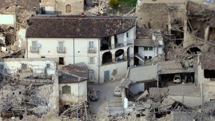 Devastation: The earthquake flattened entire medieval towns while residents slept.