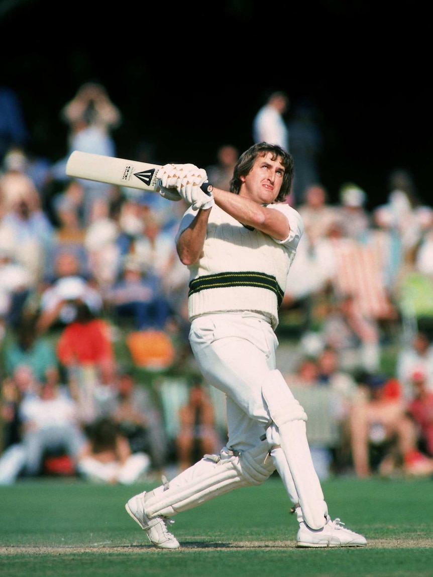 Gary Gilmour batting for Australia
