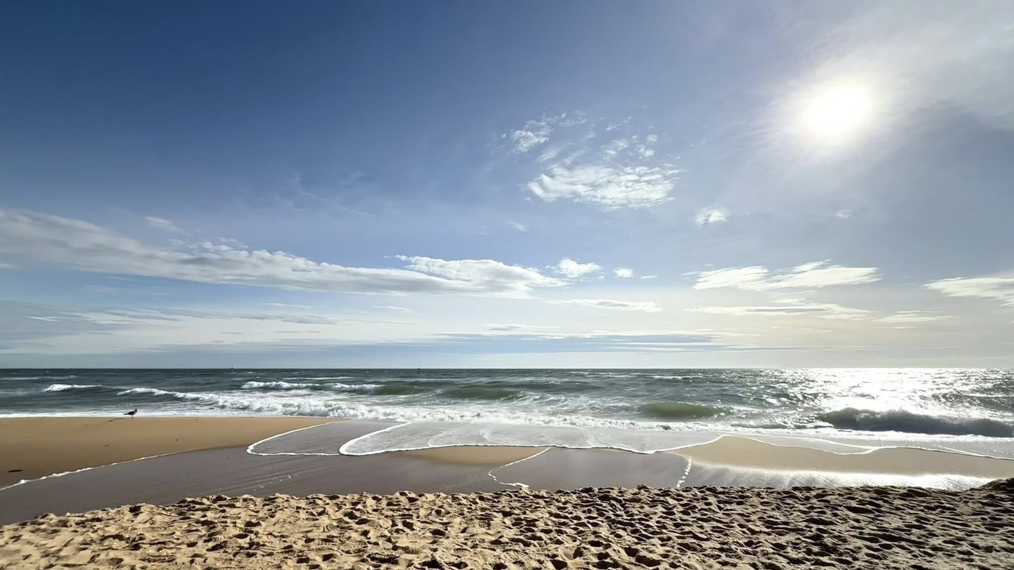 sun and blue skies of victoria's mount martha