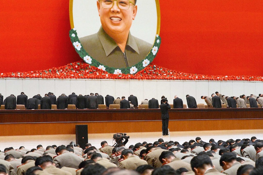 North Koreans pay tribute to Kim Jong-il