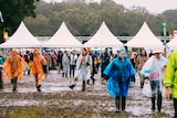 punters in the mud at Splendour In The Grass 2022