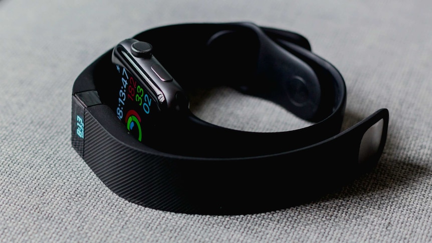 A fitness tracking device and a smart watch.