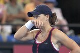 Stosur reacts to missed shot