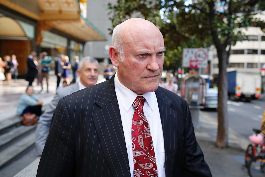 Former NSW minister Ian Macdonald leaves court. 