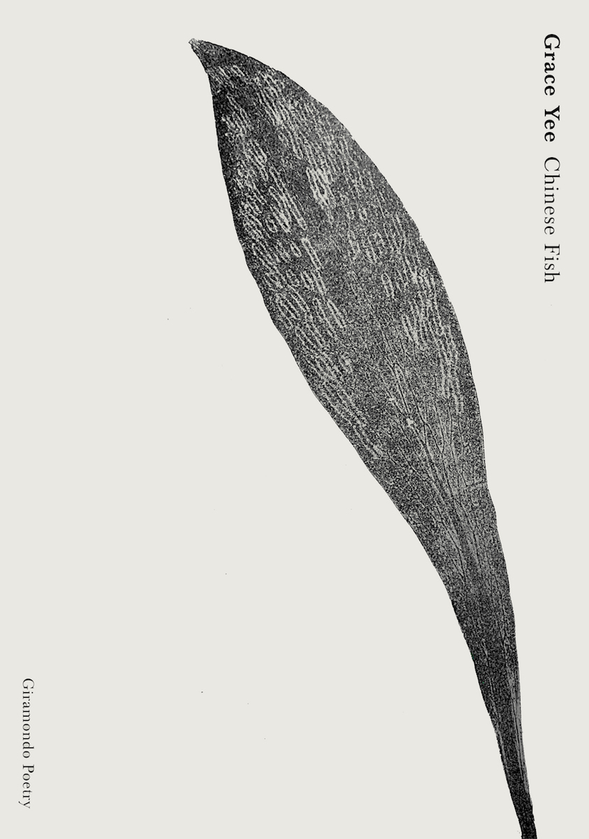 A book cover showing a black and white etching of a gumleaf