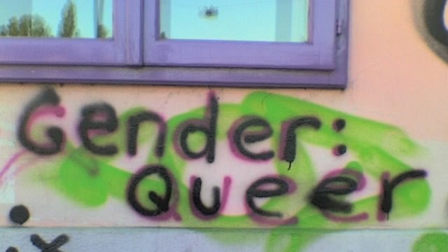 Gender queer graffiti in Vienna.
