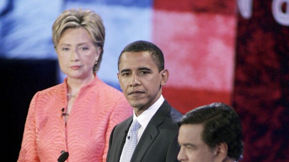 Nuclear stand-off: Hillary Clinton and Barack Obama