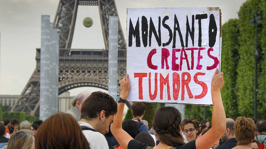 Protest march against Monsanto Co in Paris