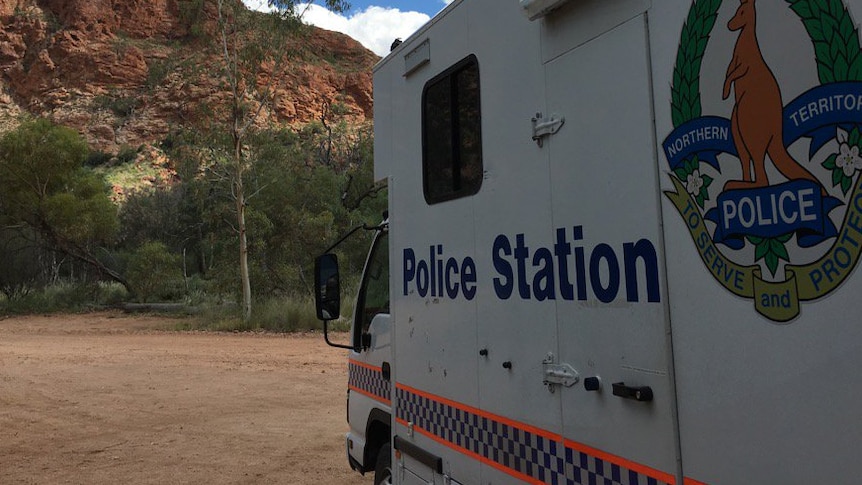 A mobile police station situated at Trephina Gorge