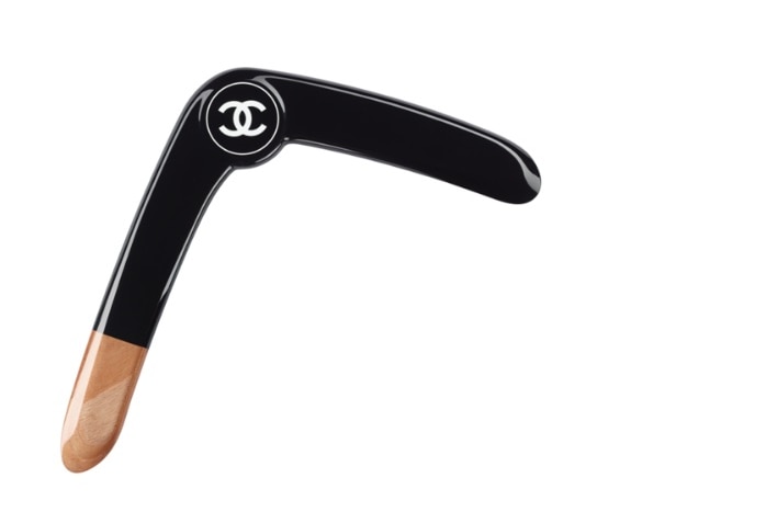 Chanel 'wood and resin' boomerang
