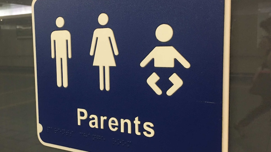 Parents room signage at Roma Street train station