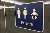 Parents room signage at Roma Street train station