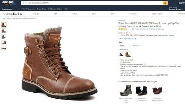 Boots for sale on Amazon