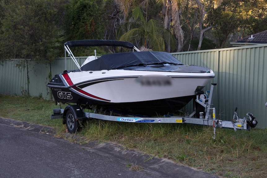 Police seize a boat