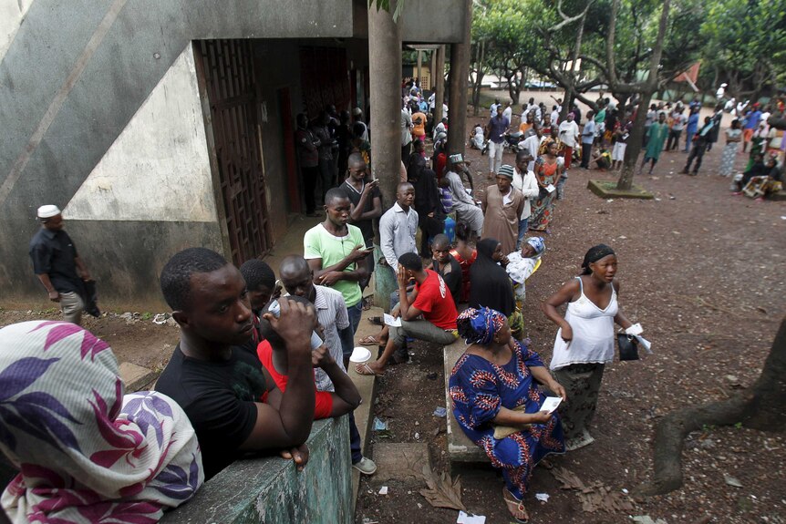 Voters in Guinea
