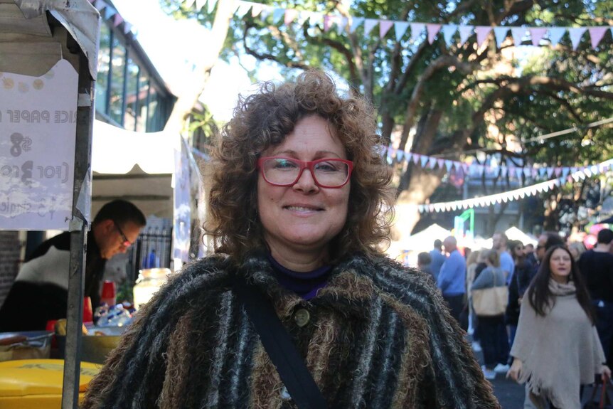 Monica Richter votes in the electorate of Sydney in the 2016 election