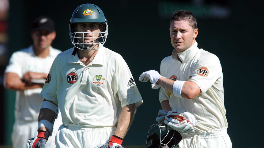 File photo of Simon Katich and Michael Clarke