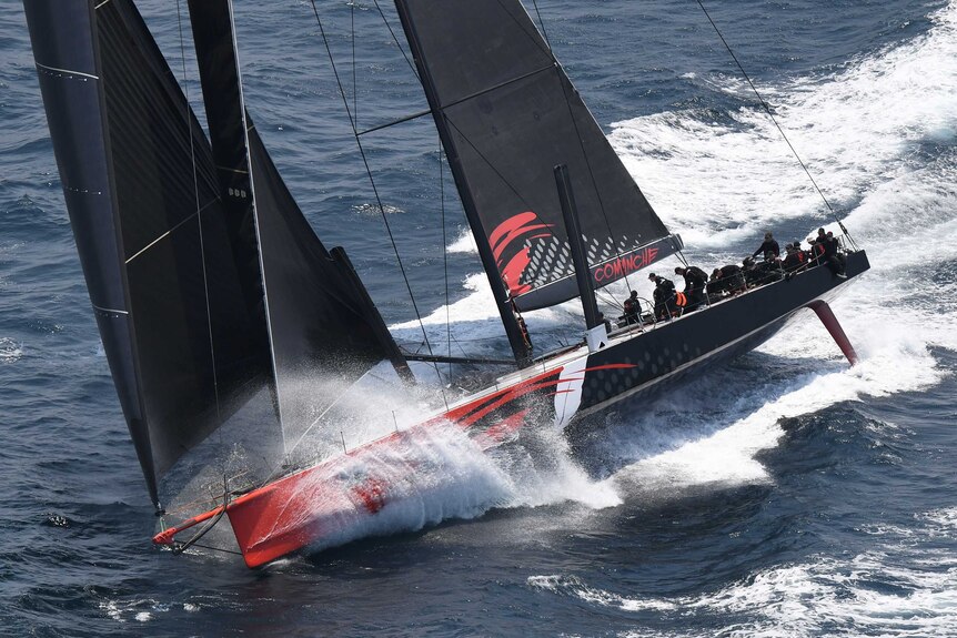 Comanche takes the lead in the Sydney to Hobart on day one