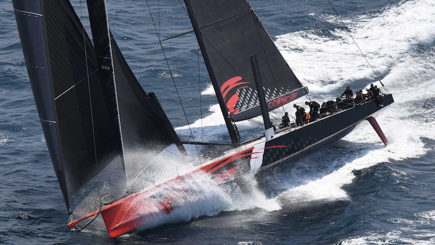 Comanche takes the lead in the Sydney to Hobart on day one