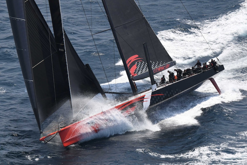 Comanche takes the lead in the Sydney to Hobart on day one