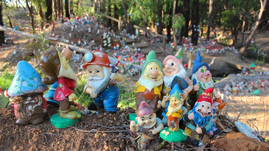 Gnomes awaiting eviction from Gnomesville