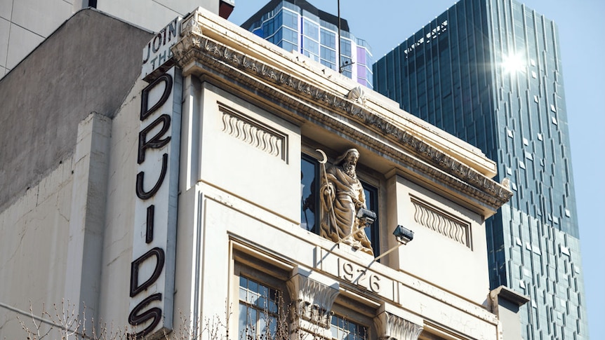 Top of building showing ornate features