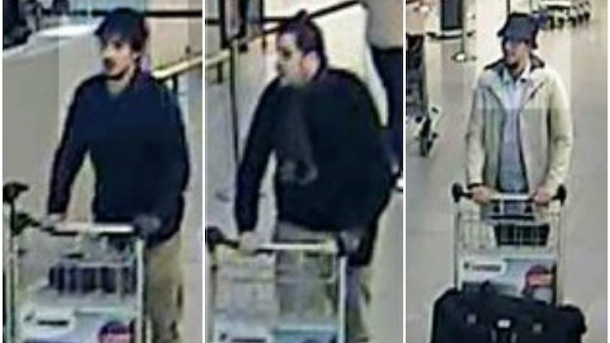 Brussels suspects on CCTV