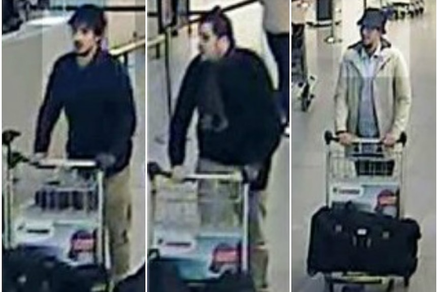 Brussels suspects on CCTV