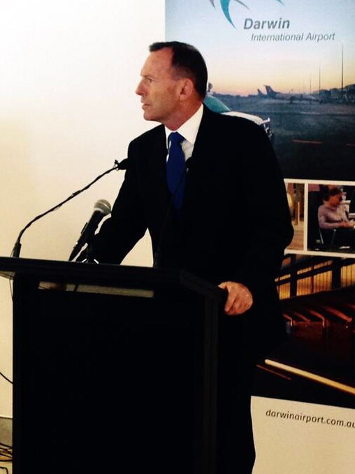 Tony Abbott opens the expansion to Darwin Airport