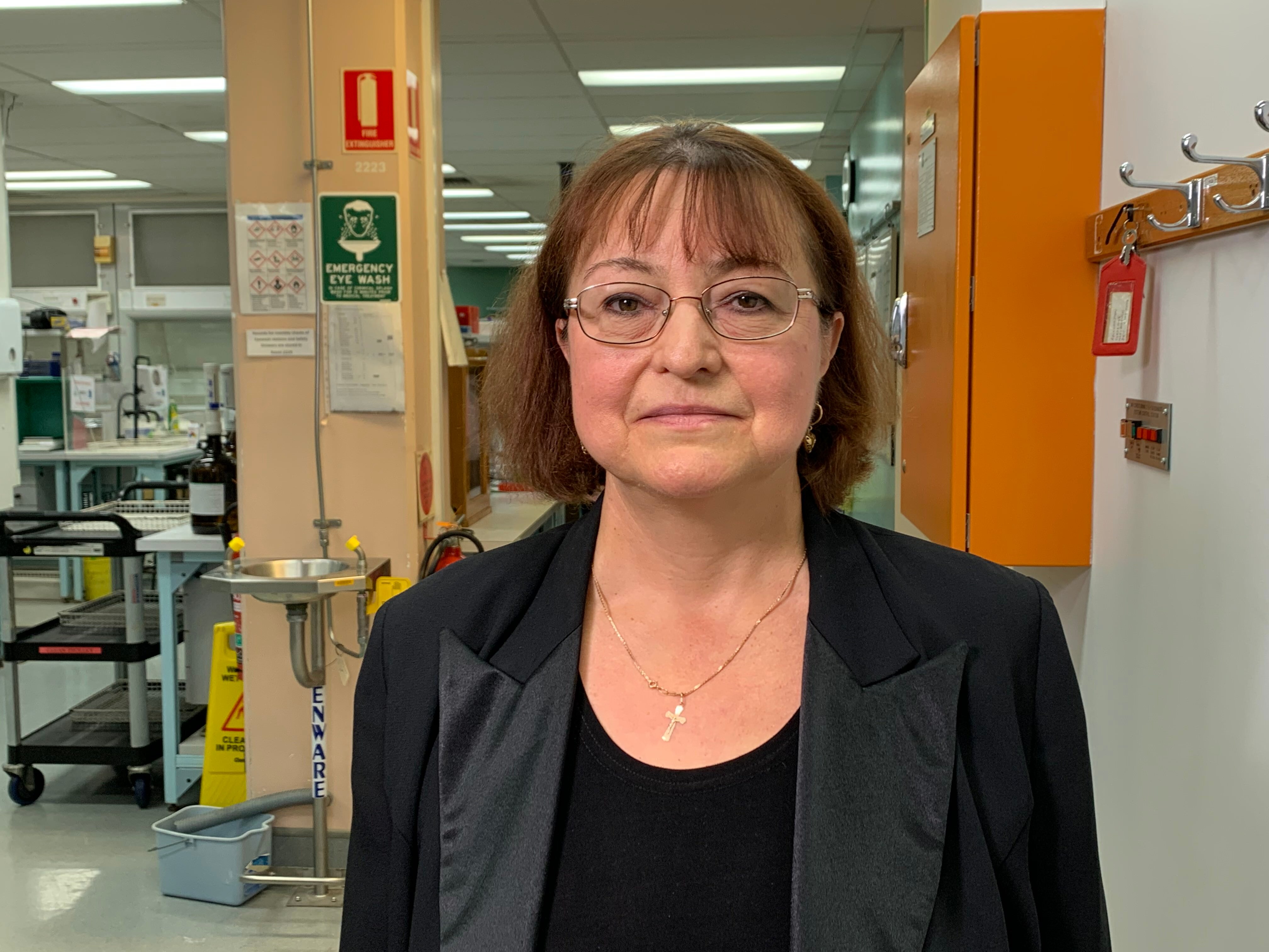 Dr Tatiana Komerova at Queensland Health's Forensic and Scientific Services lab