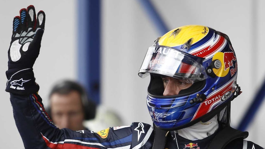 Webber on pole in Germany