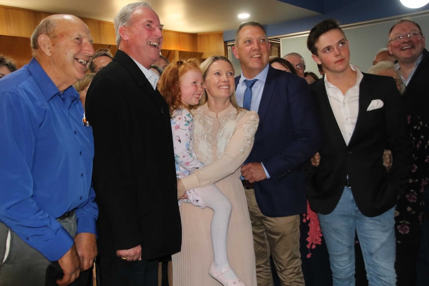 Gavin Pearce with his family.