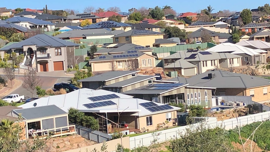 Houses on a hillside