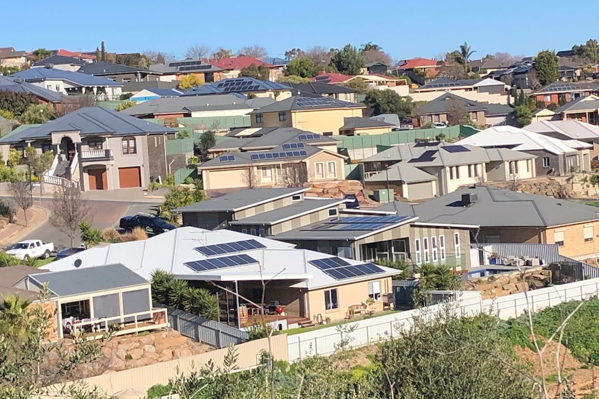 Houses on a hillside