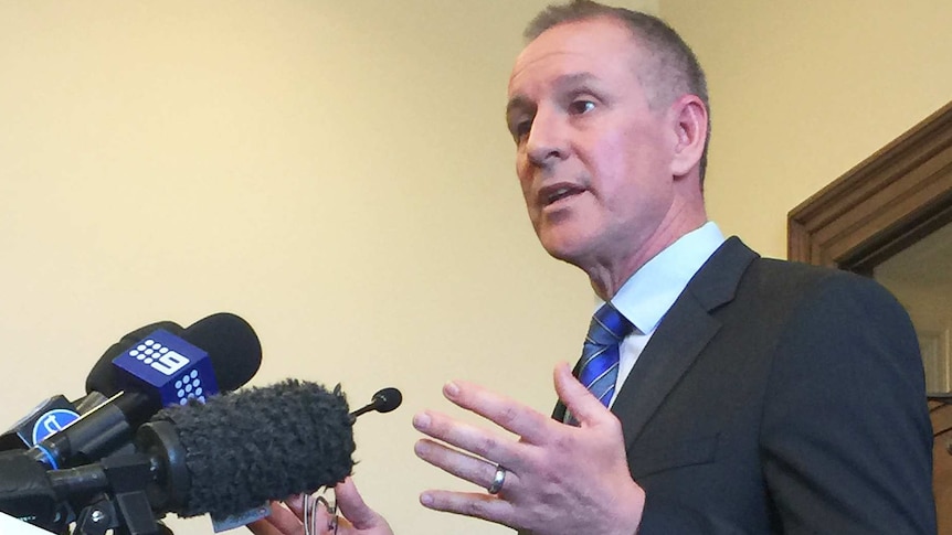Jay Weatherill speaks to the media after Gillman findings