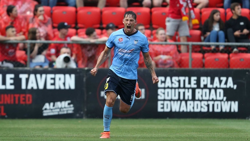 Filip Holosko scores for Sydney FC against Reds