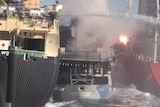 Sea Shepherd ship crushed between whalers and tanker.