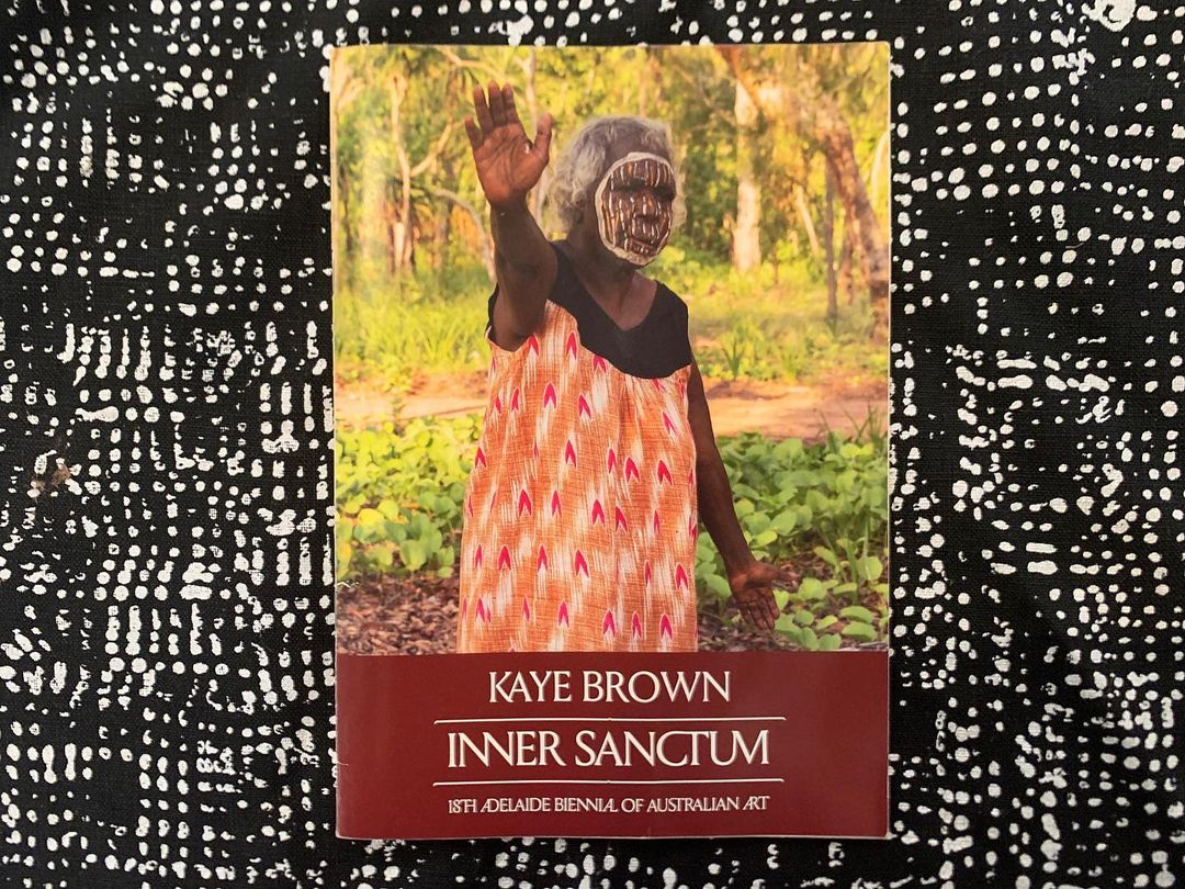 A publication referencing Kaye Brown's lost work for the Adelaide Biennial.