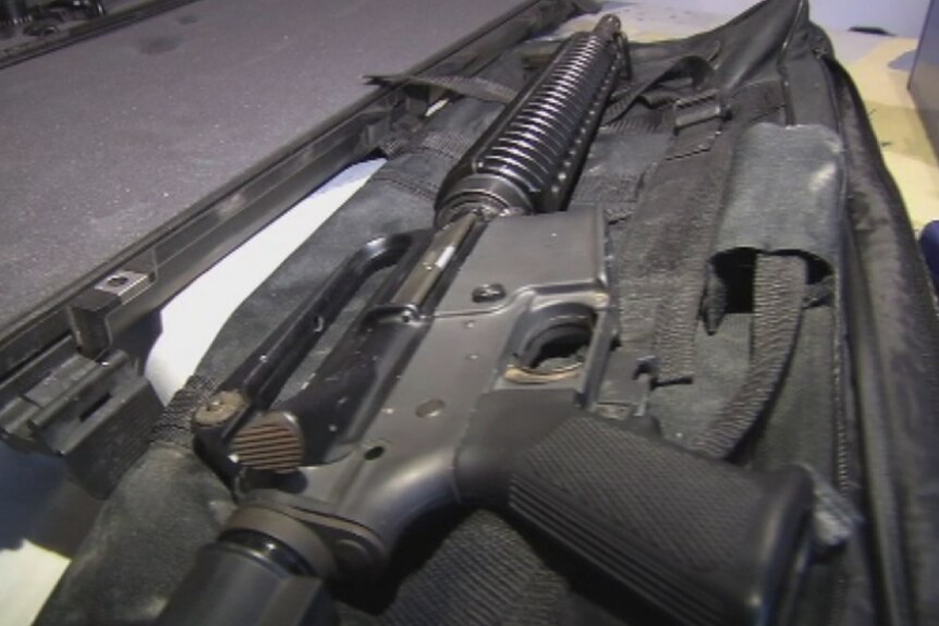 Gun seized in police raid